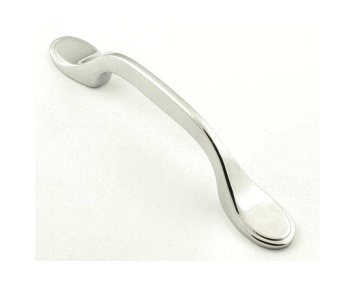 Shaker Style Pull Handle 128mm Long Polished Chrome G