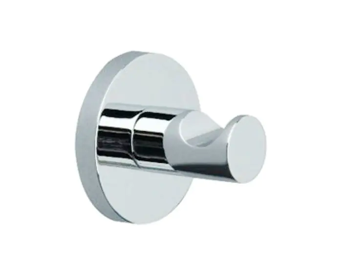 Lilly Range Robe Hook Polished Chrome G Johns Sons