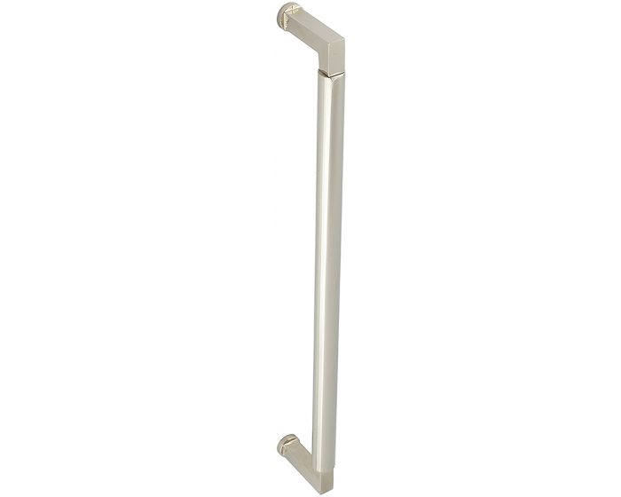Rectangular Bolt Through Pull Handle With Rounded Grip 439mm Length