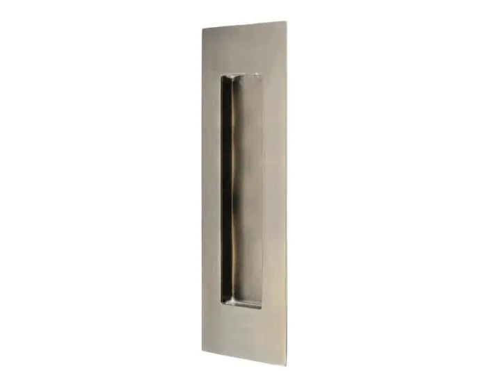 Rectangular Design Flush Pull Handle For Sliding Doors 150mm X 50mm Satin Stainless Steel G Johns Sons Rectangular Design Flush Pull Handle, Sliding Door Pulls Recessed