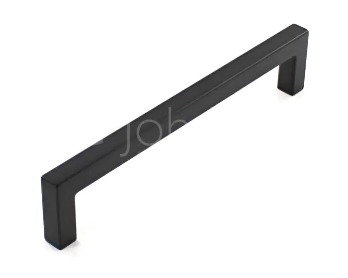 14cm 5.5 Long Black Drawer Door Pull Handle Fitting Parts 2Pcs 