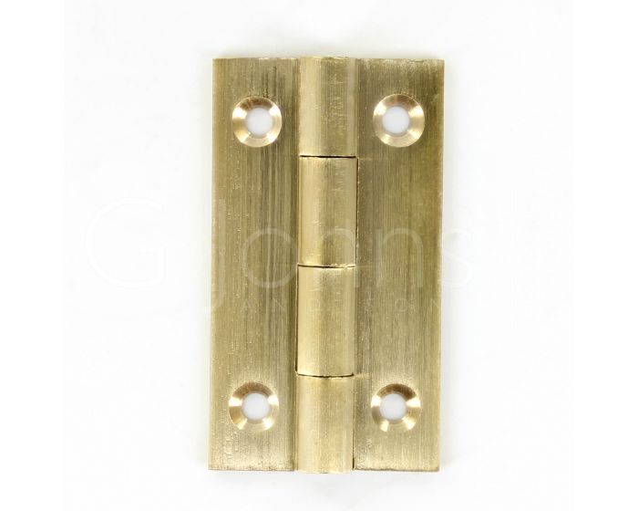 Small Hinges 38mm x 22mm Drawn Brass G Johns & Sons