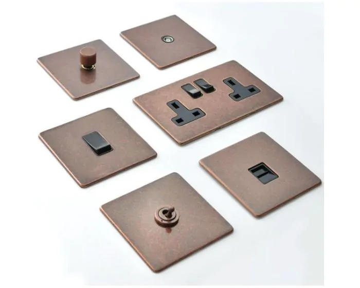 Copper light outlet switch