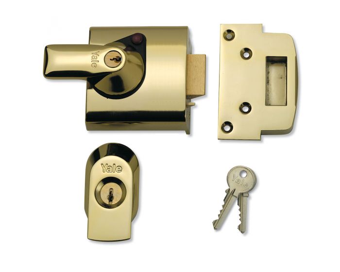 Yale Front Door Lock High Security Nightlatch 60mm Backset