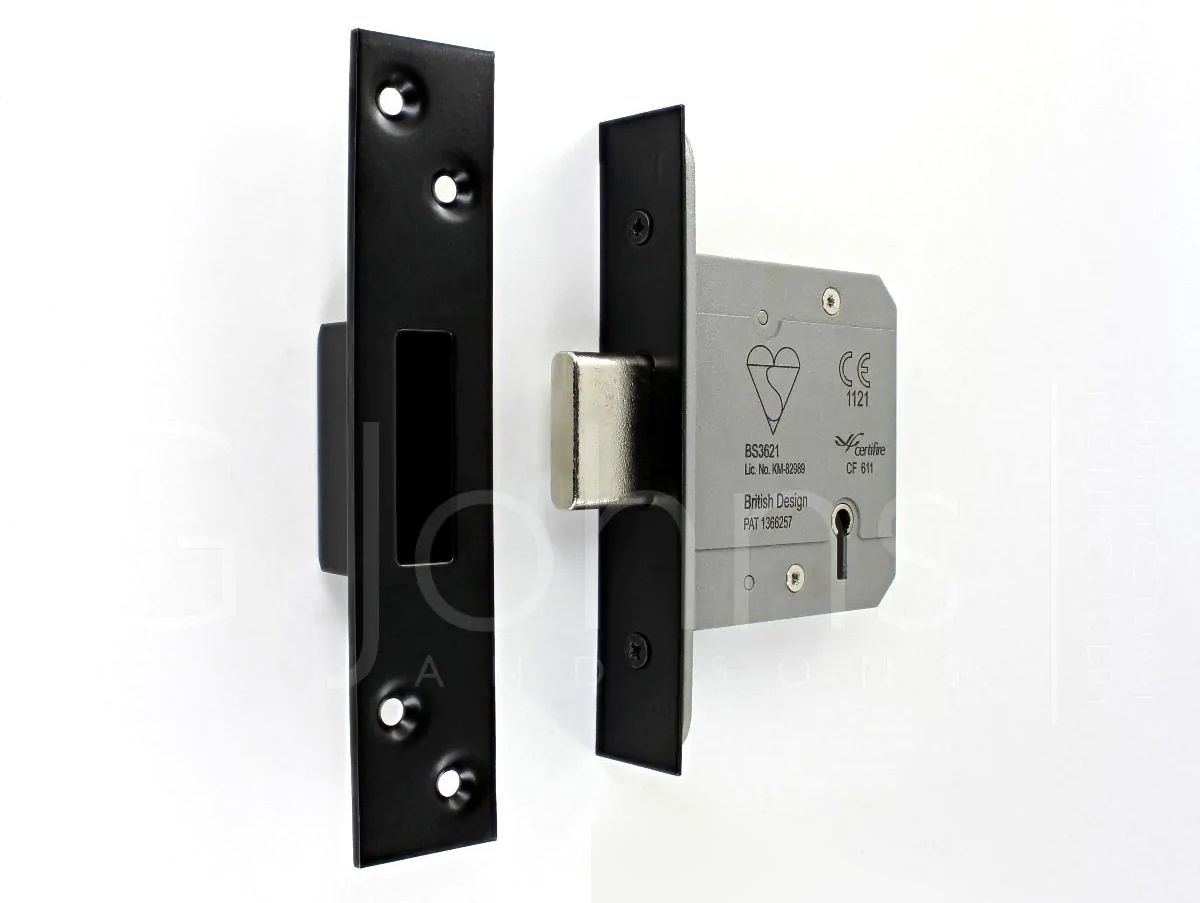 5 Lever British Standard Kite Marked Mortice Dead Lock BS3621