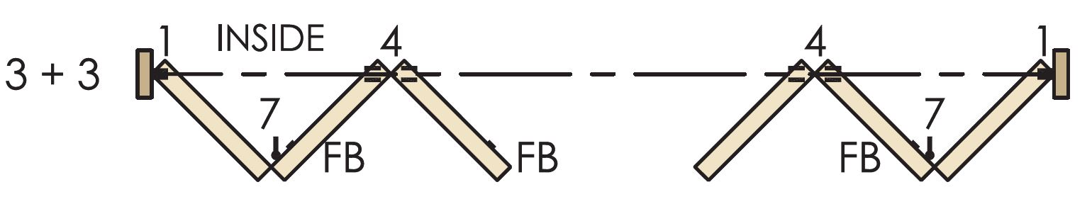 Brio Weatherfold 4s 100kg - 3 + 3 System For Outward Opening External Bi-Folding Doors