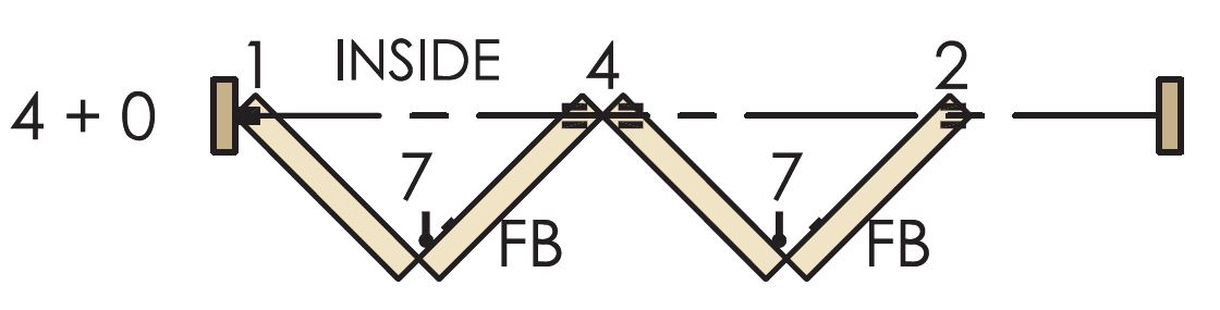 4 + 0 Bi-Folding Door Kit For Outward Opening Doors