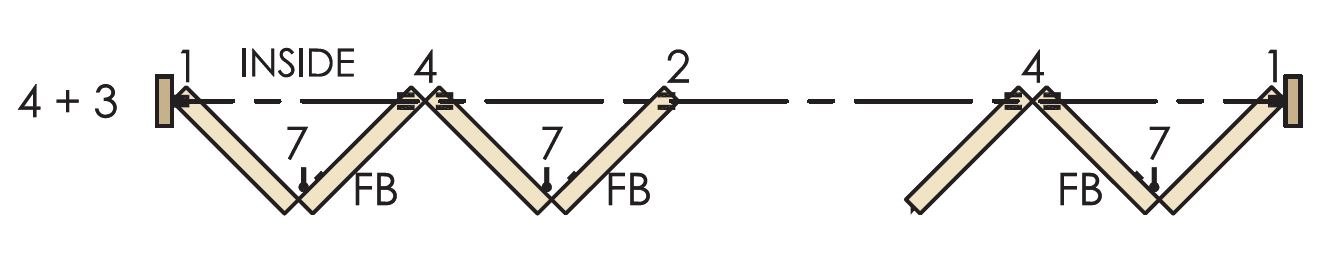 Brio Weatherfold 4s 100kg - 4 + 3 System For Outward Opening External Bi-Folding Doors