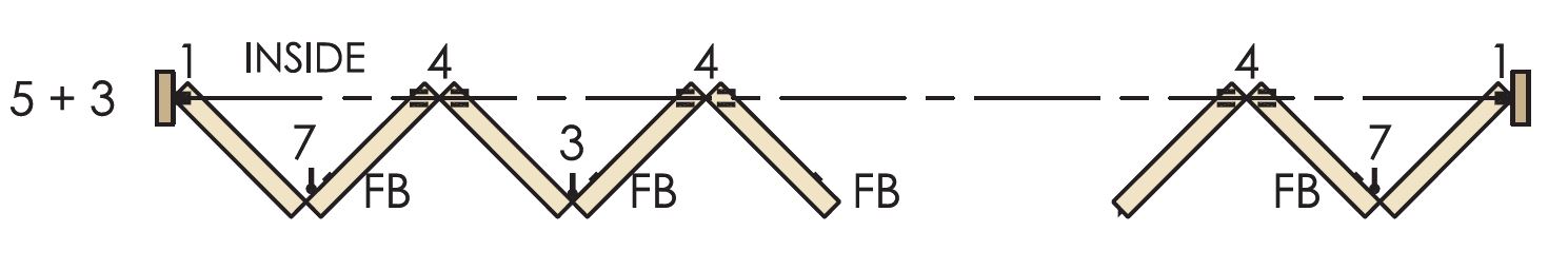 Brio Weatherfold 4s 100kg - 5 + 3 System For Outward Opening External Bi-Folding Doors