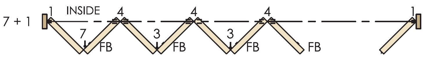 Brio Weatherfold 4s 100kg - 7 + 1 System For Outward Opening External Bi-Folding Doors