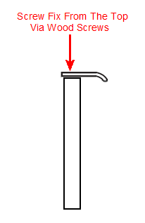 Diagram-Showing How The FTD3015 Hidden Finger Edge Pull Is Fitted