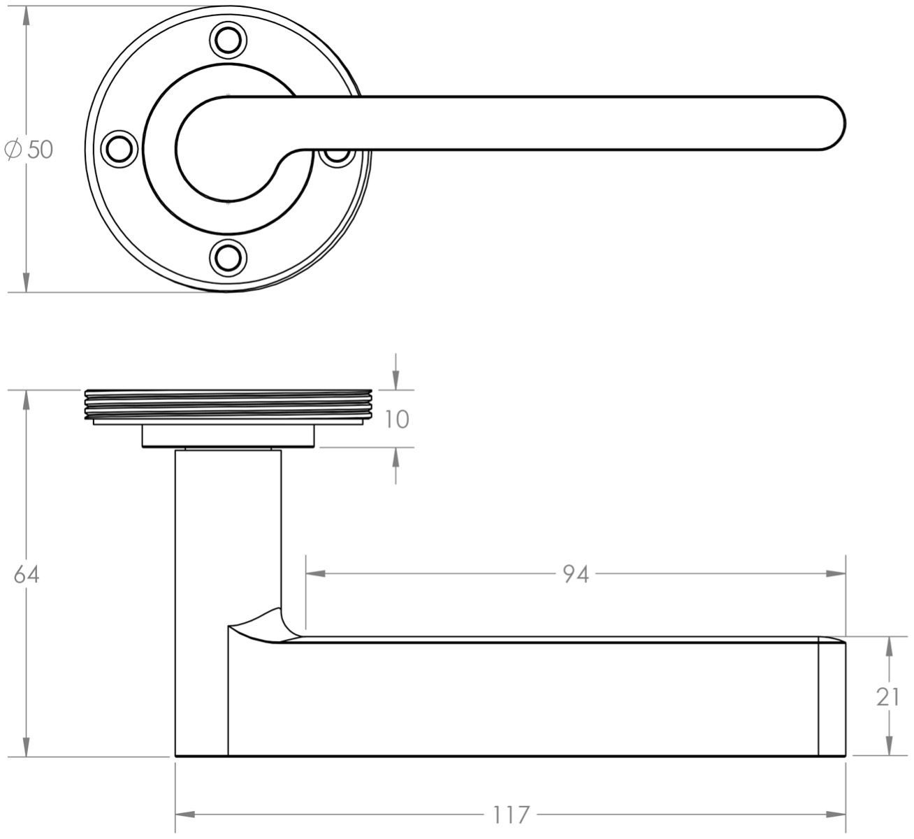 Blade-Pattern-Lever-Handle-With-Rounded-Neck-Design-Diagram