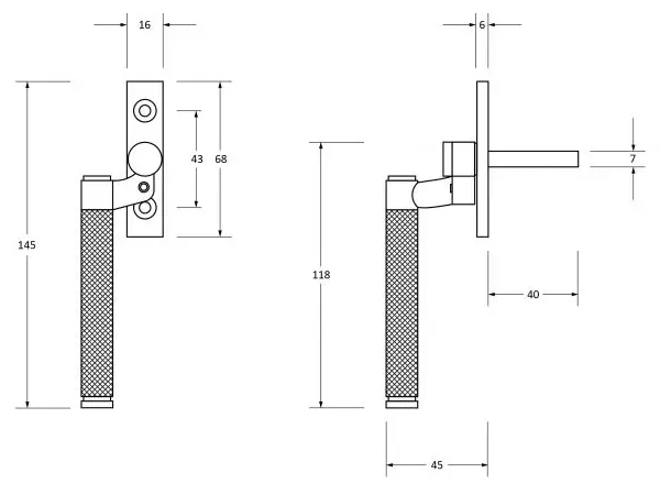 Brompton-Cranked-Knurled-Pattern-Locking-Espagnolette-Handle-Window-Fastener-Diagram