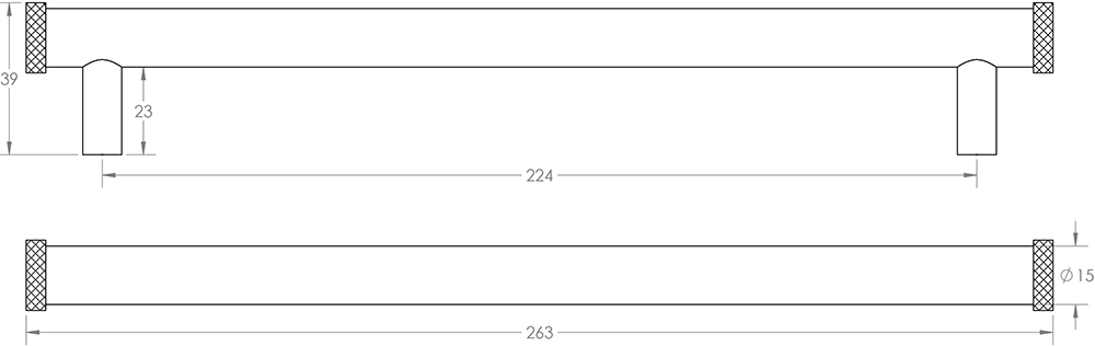 Diamond-Knurled-T-Bar-Cabinet-Handle-2-Diagram