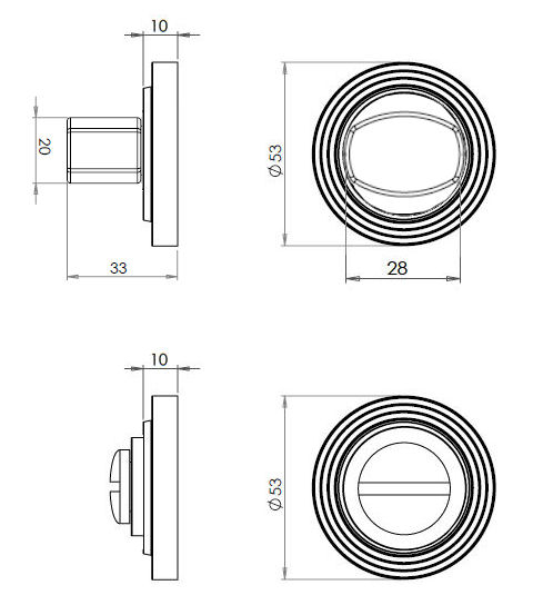Flat-Fronted-Bathroom-Turn-And-Release-Set-With-Reeded-Pattern-Rose-Dimensions-Diagram Flat-Fronted-Bathroom-Turn-And-Release-Set-With-Reeded-Pattern-Rose-Dimensions-Diagram