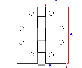 Diagram of a hinge