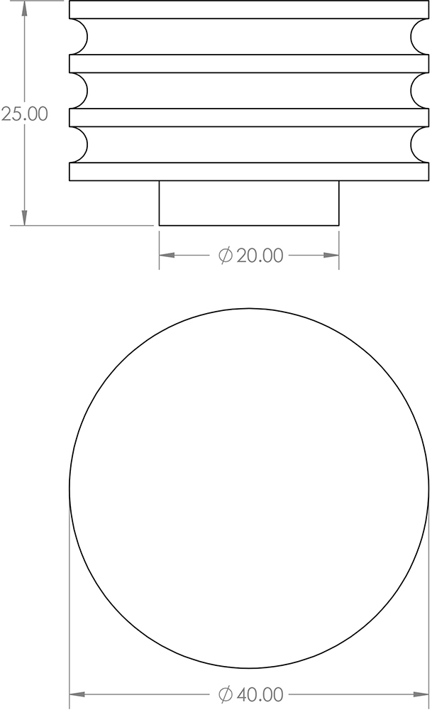 Grooved-Detail-Circular-Cupboard-Knob-2-Diagram