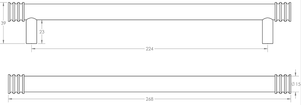 Grooved-Detail-T-Bar-Cabinet-Handle-2-Diagram