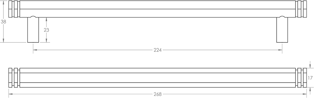 Hexagonal-Stepped-Detail-T-Bar-Cabinet-Handle-2-Diagram