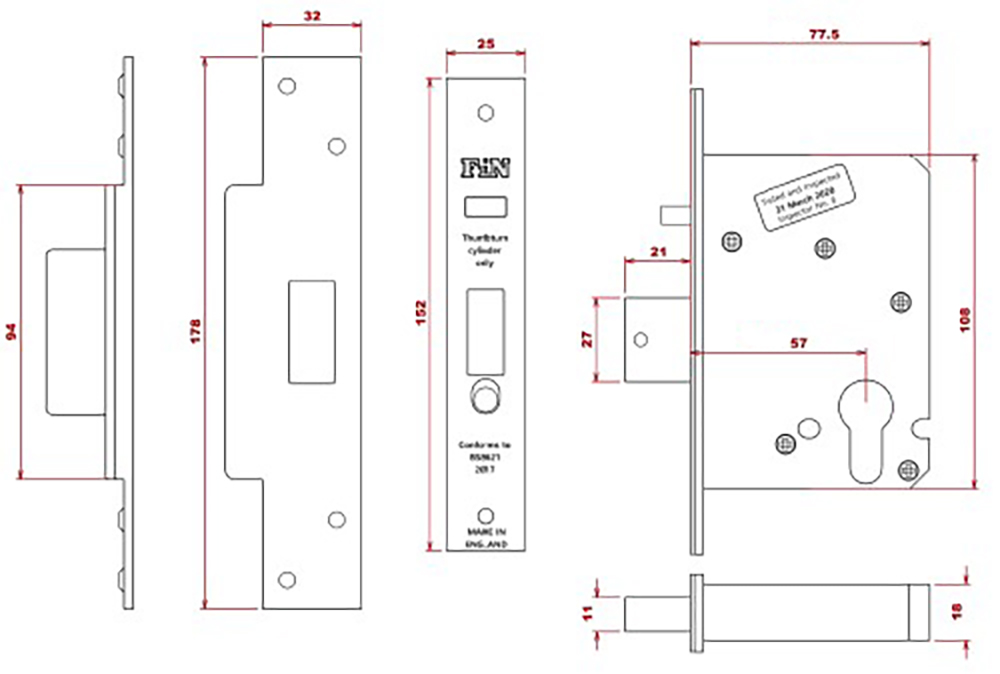 High-Security-Front-Door-Lock-Kit-Auto-Locking-BS8621-Mortice-Nightlatch-BS3621-Mortice-Dead-Lock-Diagram