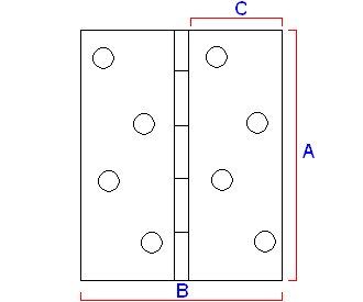 Diagram of a hinge