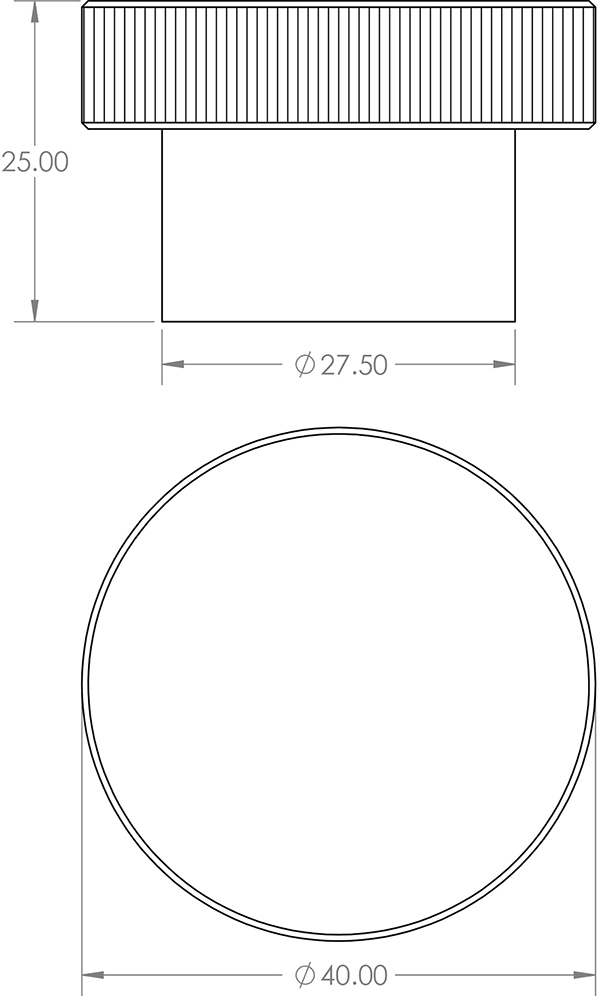 Line-Knurled-Circular-Cupboard-Knob-2-Diagram