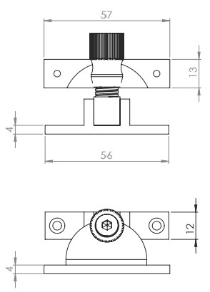 Narrow-Pattern-Brighton-Style-Sash-Window-Fastener-56mm-x-12mm-Diagram