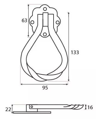 Pear-Shaped-Door-Knocker-Face-Fixed-Diagram