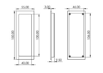 Rectangular-Flush-Pull-Handle-150mm-x-46mm-Diagram