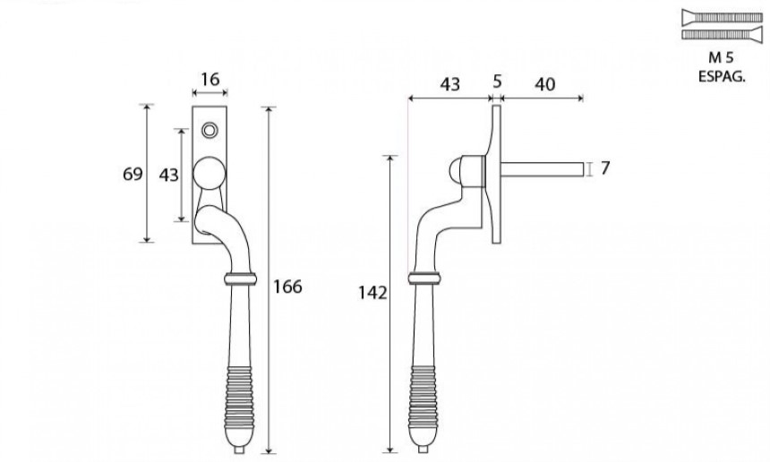 Reeded-Espagnolette-Handle-Window-Fastener-Diagram Reeded-Espagnolette-Handle-Window-Fastener-Diagram