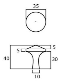 Shropshire-Cupboard-Door-Knob-35mm-Diameter-Diagram