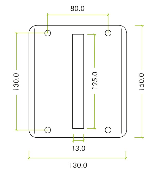 Spare-Double-Strike-To-Suit-Roller-Dins-130mm-x-150mm-Diagram