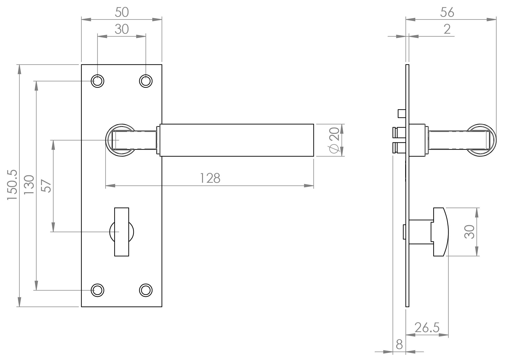 Tubular Lever Door Handles Bathroom Tubular Lever Door Handles Bathroom
