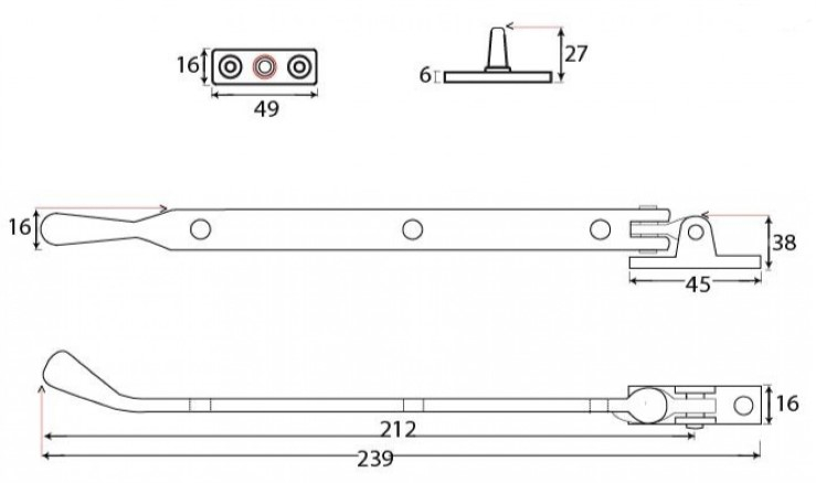 cast-pear-drop-casement-stay-black-8-inch-diagram cast-pear-drop-casement-stay-black-8-inch-diagram
