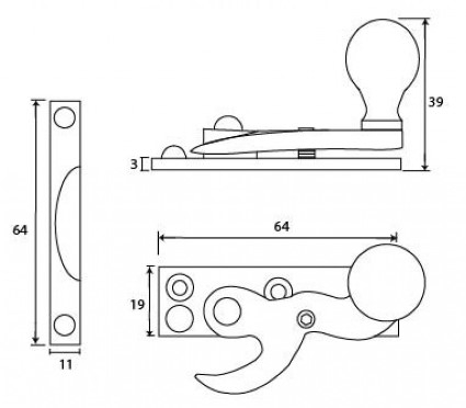hook-pattern-sash-fastener-64mm-x-19mm-diagram hook-pattern-sash-fastener-64mm-x-19mm-diagram