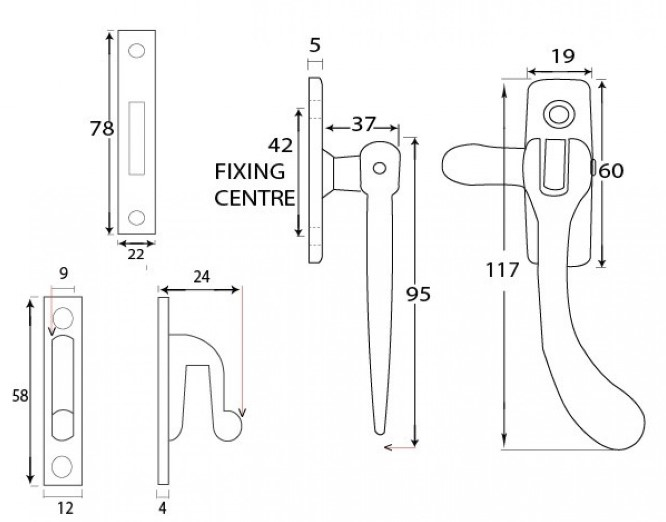 mortice-plate-pear-drop-fastener-casement-fastener-reversible-diagram mortice-plate-pear-drop-fastener-casement-fastener-reversible-diagram