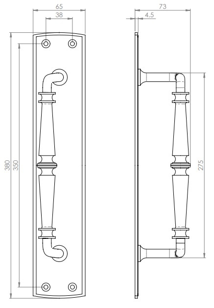 ornate-pull-handle-on-plain-plate-face-fixed-diagram ornate-pull-handle-on-plain-plate-face-fixed-diagram