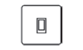 1 gang 2 way rocker switch icon