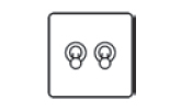 2 gang 2 way dolly toggle switch icon