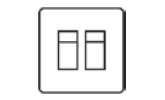 2 Gang RJ45 Data Socket Icon