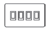 4 gang 2 way rocker switch icon