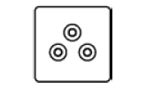 5amp Round 3 Pin Socket Icon