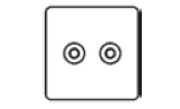 TV/FM Coaxial Diplexed Socket Icon