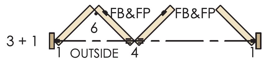 Brio Weatherfold 4s 100kg - 3 + 1 System For Inward Opening External Bi-Folding Doors