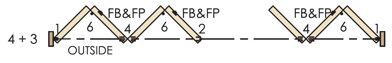 4 + 3 Bi-Folding Door Kit For Inward Opening Doors