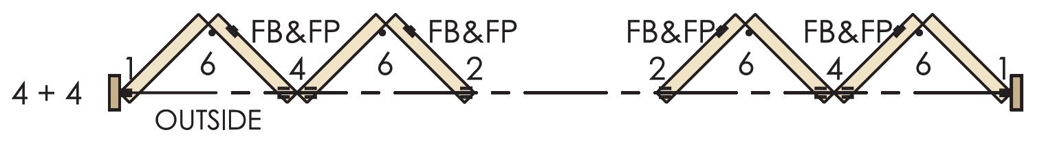 Brio Weatherfold 4s 100kg - 4 + 4 System For Inward Opening External Bi-Folding Doors