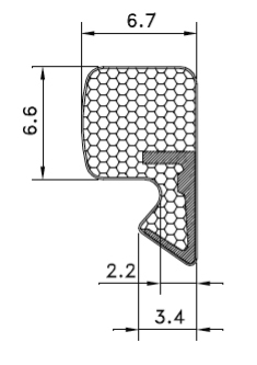 Aquamac AQ63 Door Seal