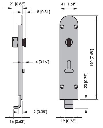 Brio 4s Bottom Flush Bolt Dimensions For Inward Opening Doors
