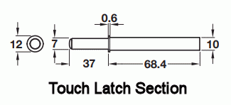 Diagram Showing Dimensions Of The Strong Tubular Pressure Catch