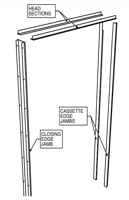 Metal Jamb Kit To Suit Architrave Free Adjustable Single Sliding Door Kit